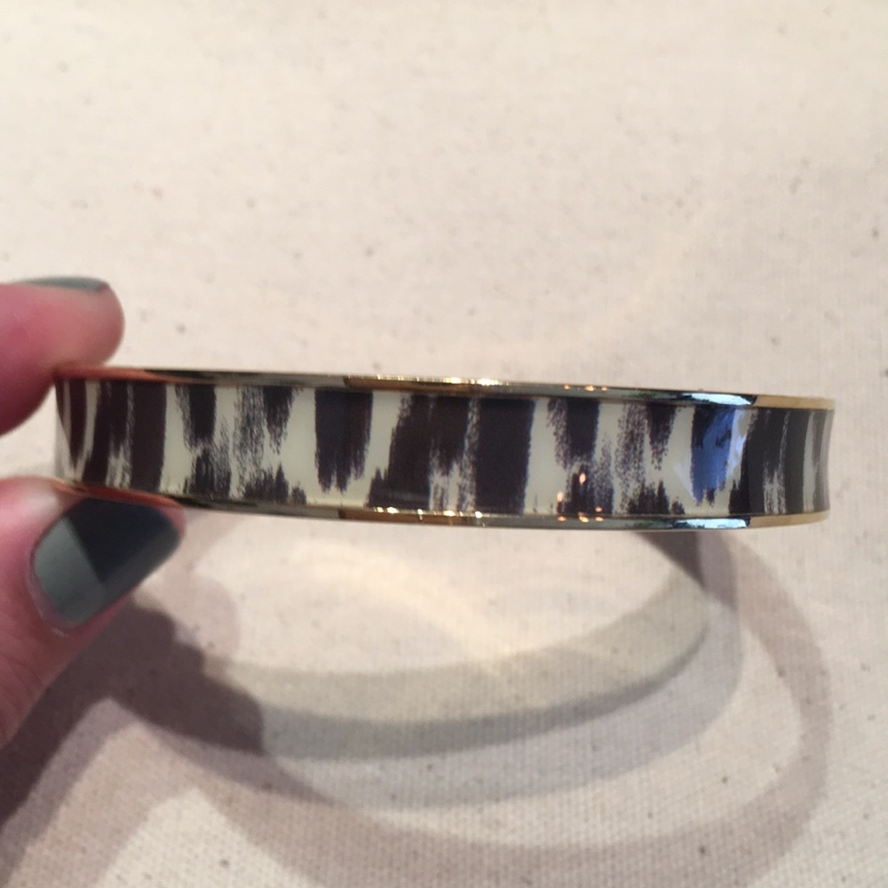 Kate Spade animal print bangle bracelet